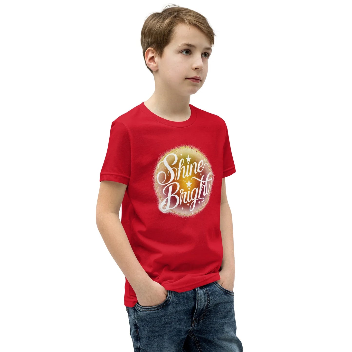 Youth Short Sleeve | Shine And Bright - T-Shirt - AwRans Clothing