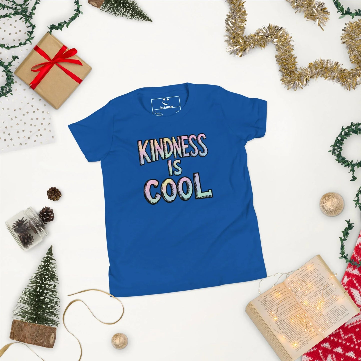 Youth Short Sleeve | KINDNESS IS COOL - T-Shirt - AwRans Clothing
