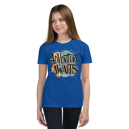 Youth Short Sleeve | Adventure Awaits - T-Shirt - AwRans Clothing