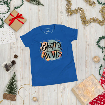 Youth Short Sleeve | Adventure Awaits - T-Shirt - AwRans Clothing
