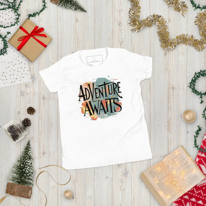 Youth Short Sleeve | Adventure Awaits - T-Shirt - AwRans Clothing