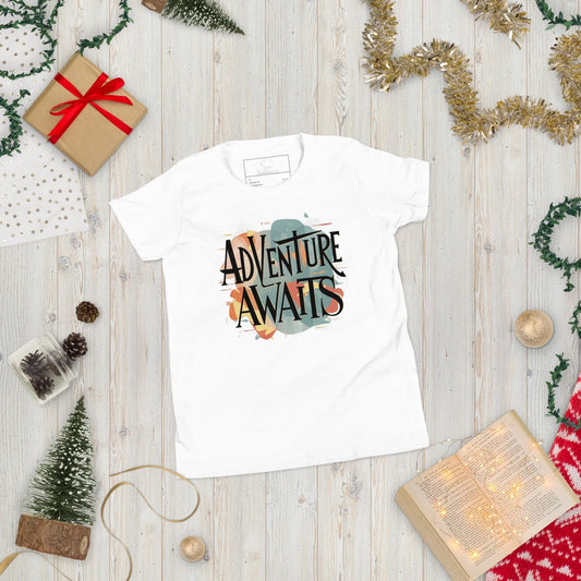 Youth Short Sleeve | Adventure Awaits - T-Shirt - AwRans Clothing